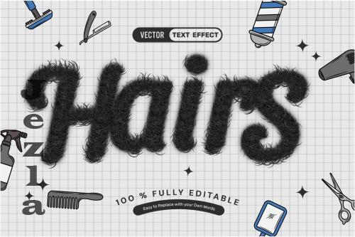 Realistic Hairs Text Effect - 557LD4B