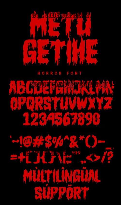 Metu Getihe - Horror-Font - 280254758 - ENNPSZF