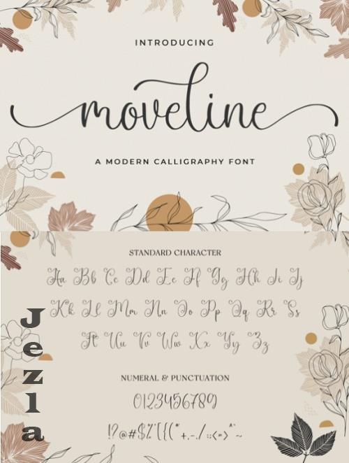 Moveline – Wedding Font - H4Y3ASG