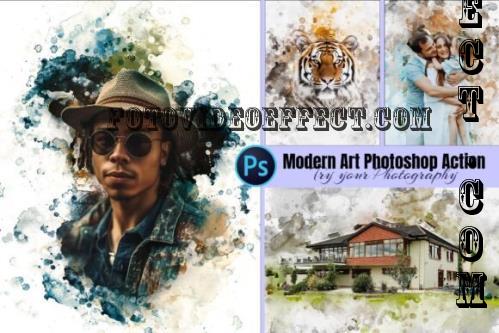 Modern Art Photoshop Action - 287677783