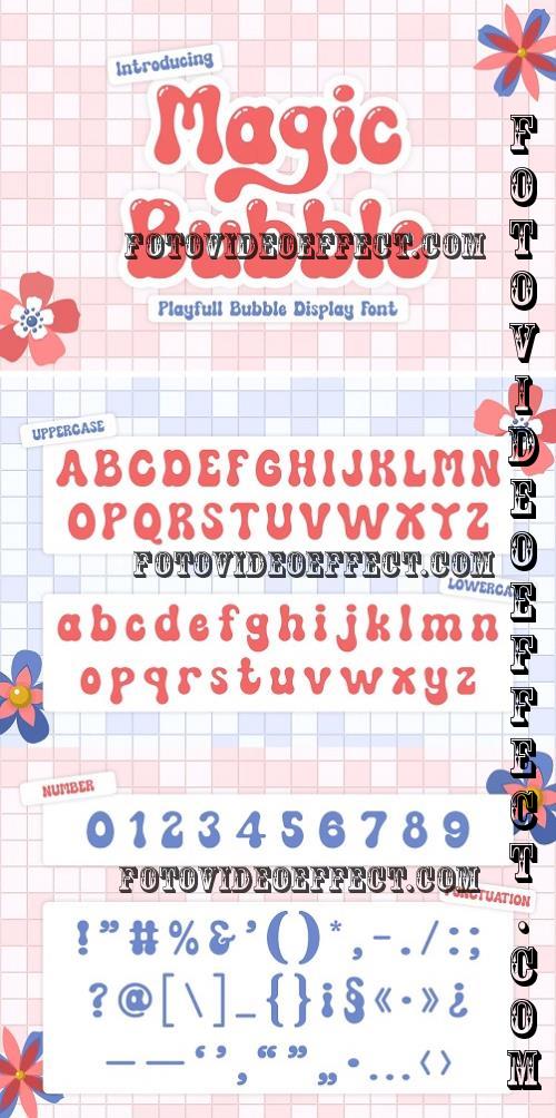 Magic Bubble - Display Font - 280703214 - TEC34R8