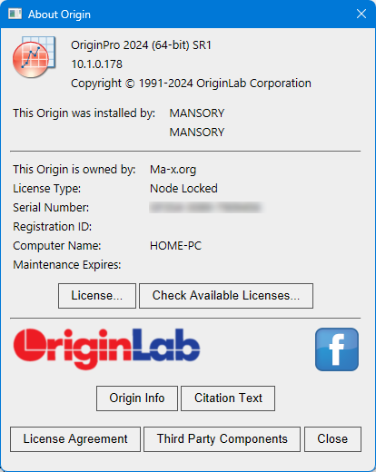 OriginPro 2024 v10.1.0.178