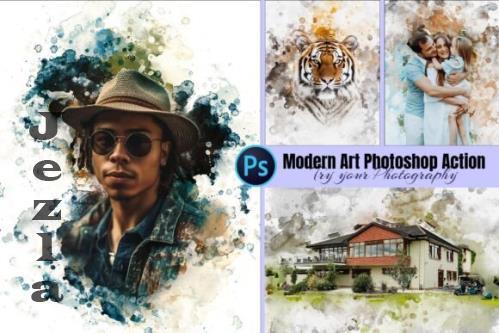 Modern Art Photoshop Action - 287677783