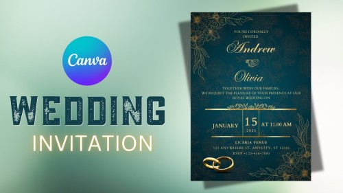 Canva Mastery  Design Stunning Wedding Invitations & Station