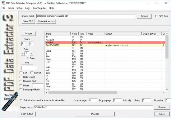 PDF Data Extractor Enterprise 3.06