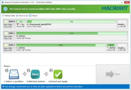 Macrorit Partition Extender 2.4.0 Professional / Enterprise / Server / Technician Multilingual + Portable