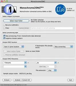 LibRaw Monochrome2DNG 1.7.0.72 macOS