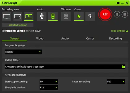 Screencapt Professional 1.100 Multilingual + Portable