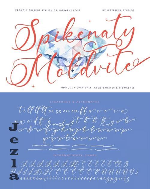 Spikenaty Moldvite Stylish Calligraphy Font - GQ8N5BY