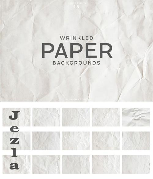 Wrinkled White Paper Backgrounds - SMCZBFP