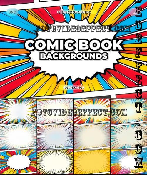 12 Comic Book Backgrounds - PEU7HE5