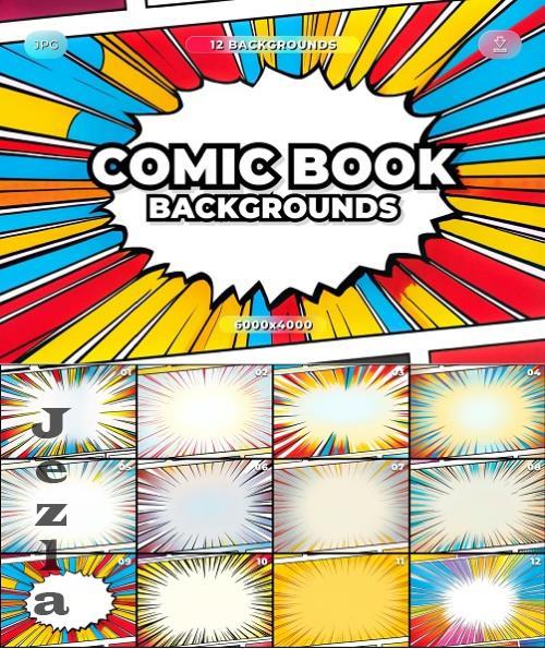 12 Comic Book Backgrounds - PEU7HE5