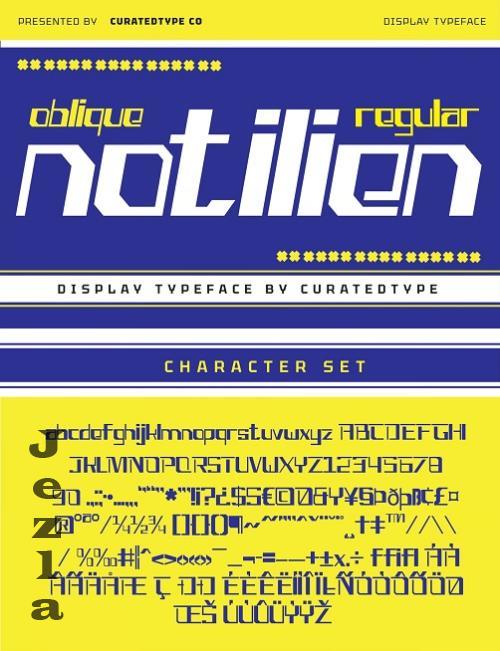 Notilien - Display Font - VRKX2LH