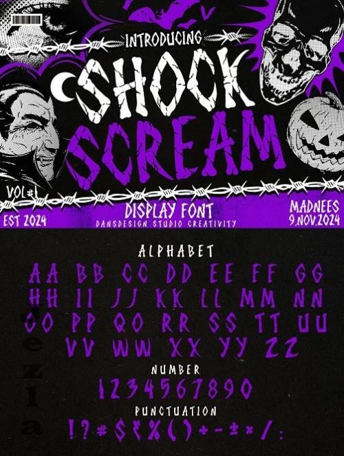 Shock Scream Horror Display Font - 280354800 - MNKMFY5