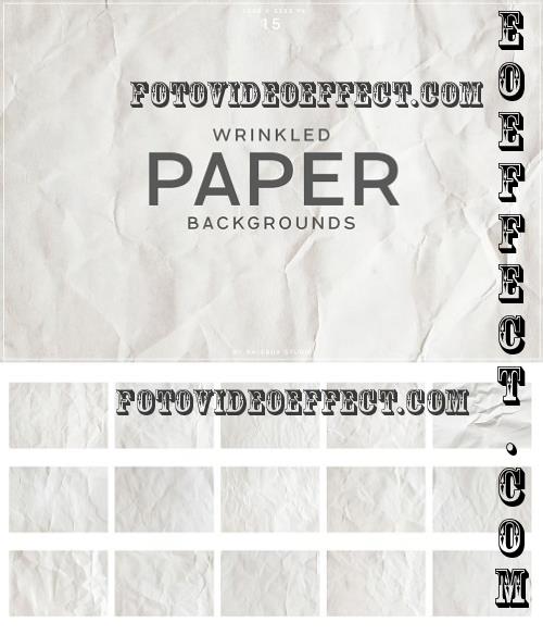 Wrinkled White Paper Backgrounds - SMCZBFP