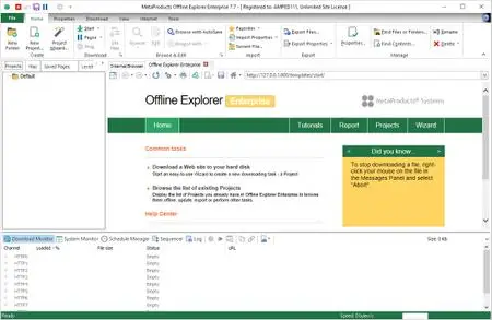 MetaProducts Offline Explorer Enterprise 8.6.0.4988 Multilingual