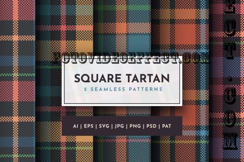 Set 5 Seamless Tartan Patterns - 2DPXHZH