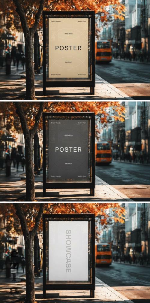 Bus Stop Poster Mockup - 287792067