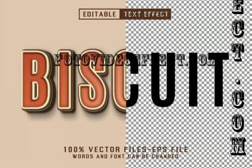 Biscuit 3d Text - Editable Text Effect - 6Y58VFP