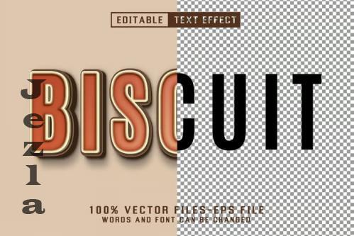 Biscuit 3d Text - Editable Text Effect - 6Y58VFP