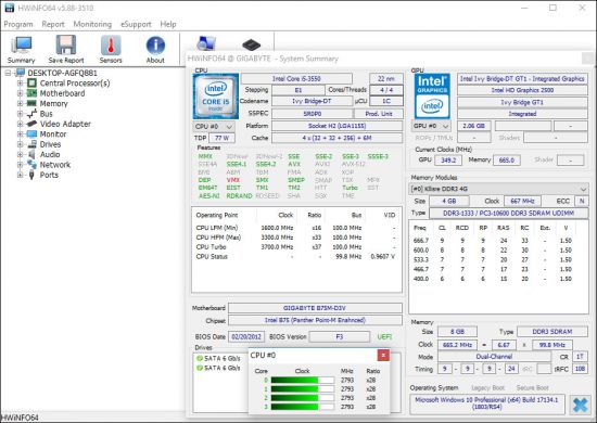 HWiNFO 8.14 Build 5580 (x64)