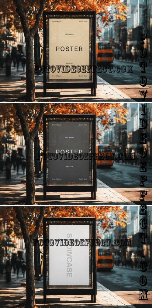 Bus Stop Poster Mockup - 287792067