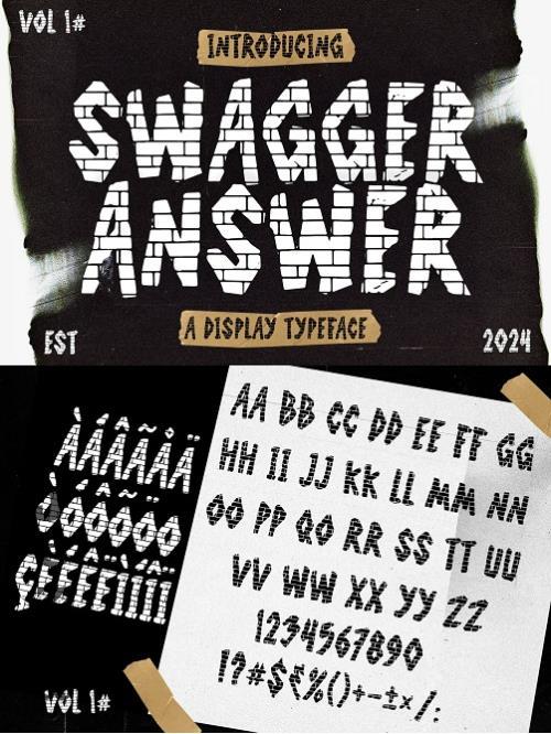 Swagger Answer Graffiti Y2k Display - 280254726 - 8J7TKDR