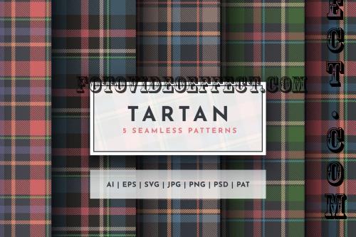 Set 5 Seamless Tartan Patterns - 8SNGJ7Q