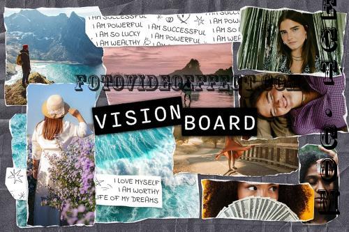 Vision Board PSD Photo Effect - P5U85Z7