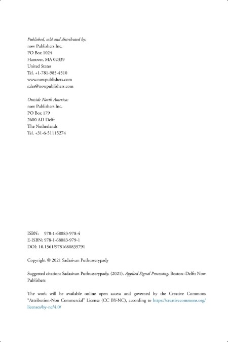 [math-science-tech] Applied Signal Processing by Sadasivan Puthusserypady PDF