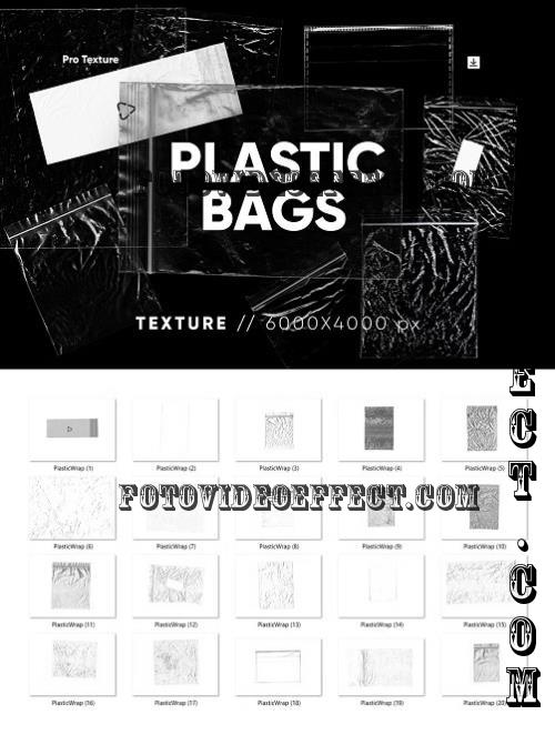 20 Plastic Bags Texture HQ - 42169340