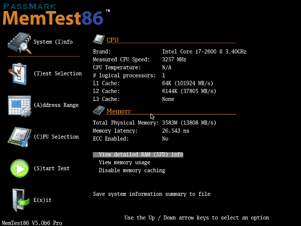 PassMark Memtest86.11.1 Build 1000