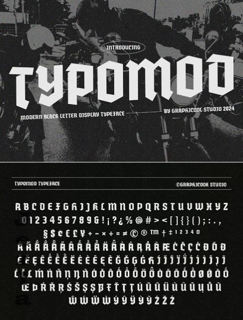 Typomod Modern Black Letter Font - 279043397 - M6LM726