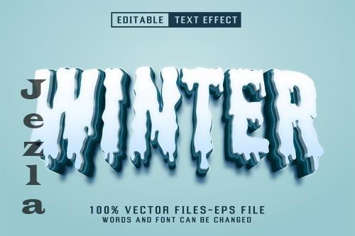 Winter 3d Text - Editable Text Effect - PXZPYDD