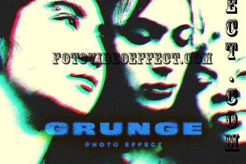 Grunge Offset PSD Photo Effect - STT4GNS