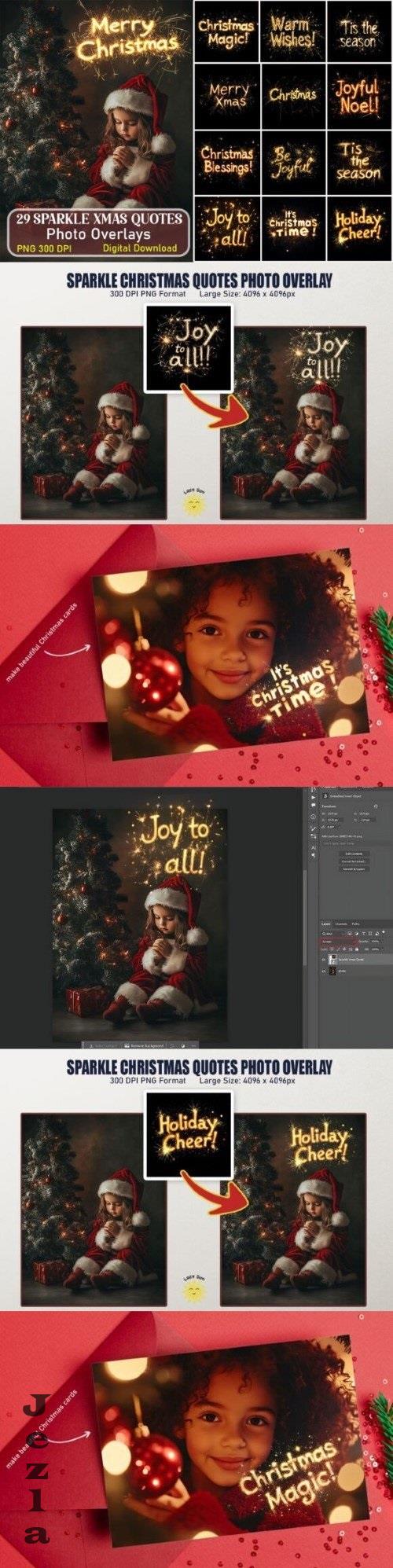 31 Sparkle Xmas Quotes Photo Overlays