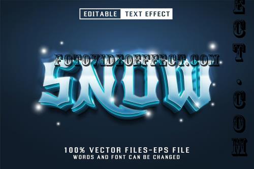 Snow 3d Text - Editable Text Effect - U9YF2WR