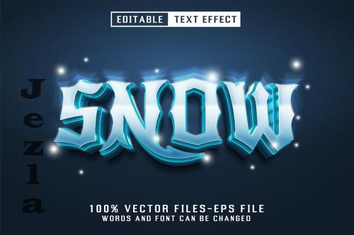 Snow 3d Text - Editable Text Effect - U9YF2WR