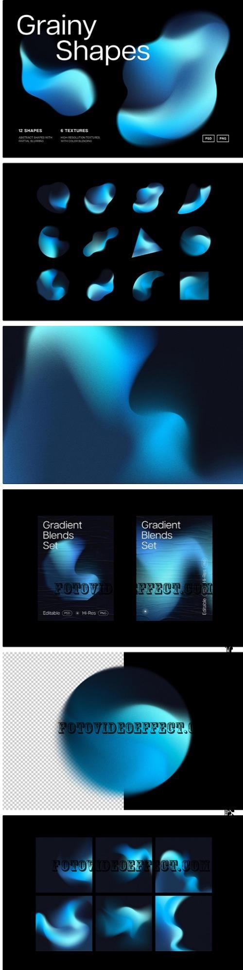 Grain Gradient Shapes Collection - 288441057