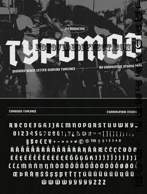 Typomod Modern Black Letter Font - 279043397 - M6LM726