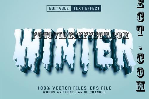 Winter 3d Text - Editable Text Effect - PXZPYDD