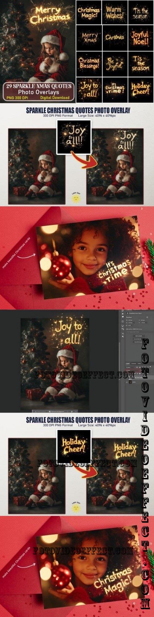 31 Sparkle Xmas Quotes Photo Overlays