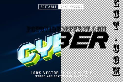 Cyber 3d Text - Editable Text Effect M9YD4GH