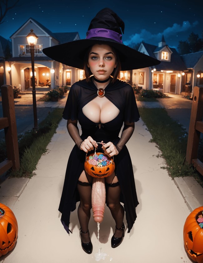 Futawarp - AI Generated - Halloween 2024 3D Porn Comic