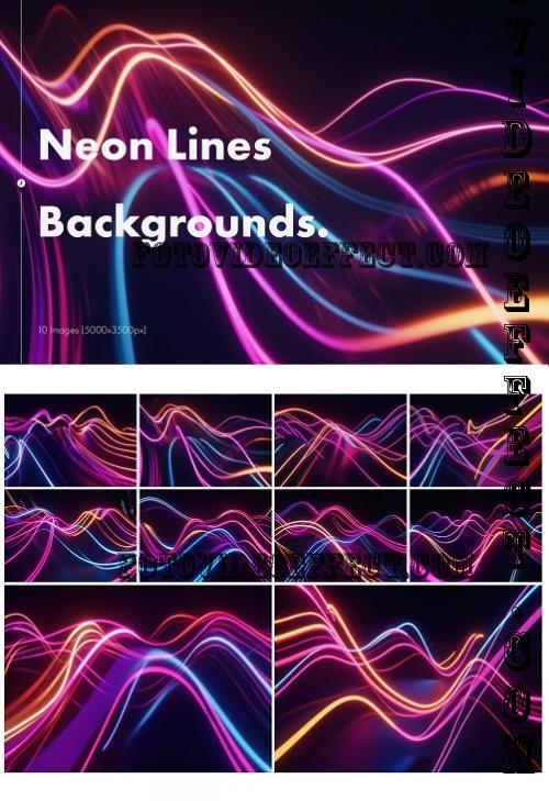 Neon Lines Backgrounds - AJPAQXK