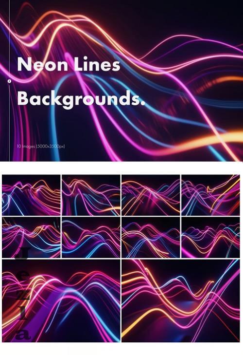 Neon Lines Backgrounds - AJPAQXK