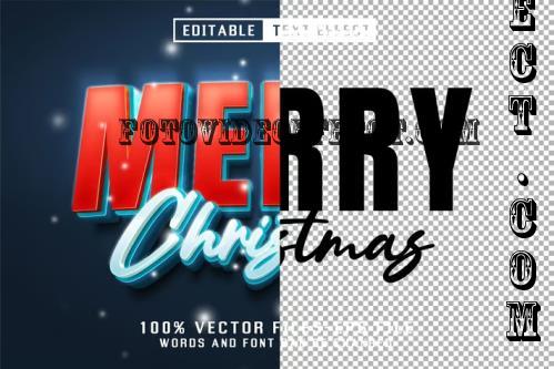 Merry Christmas 3 Text - Editable Text Effect C6UW6NQ