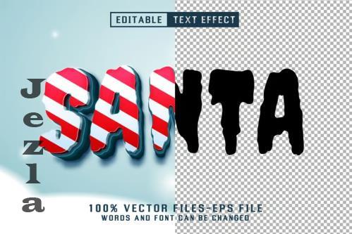 Santa 3d Text - Editable Text Effect - BA99H35