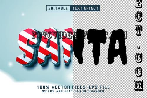 Santa 3d Text - Editable Text Effect - BA99H35