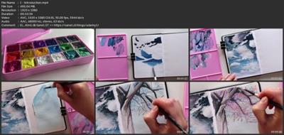 Lake And Trees Gouache Tutorial | How To Paint A  Landscape E0abba5e2217669d3275e3991b7e2bd9